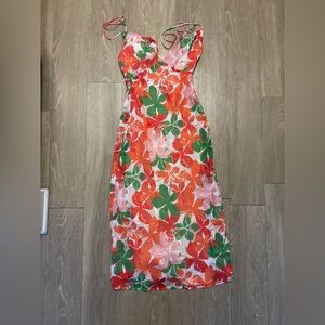 Hello Molly Vibrant Floral Midi Dress